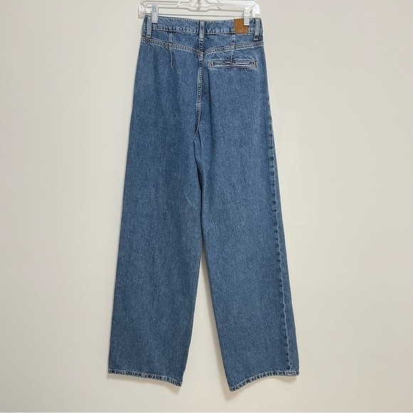 Zara Blue Flare Wide Leg Jeans - Picture 3 of 6